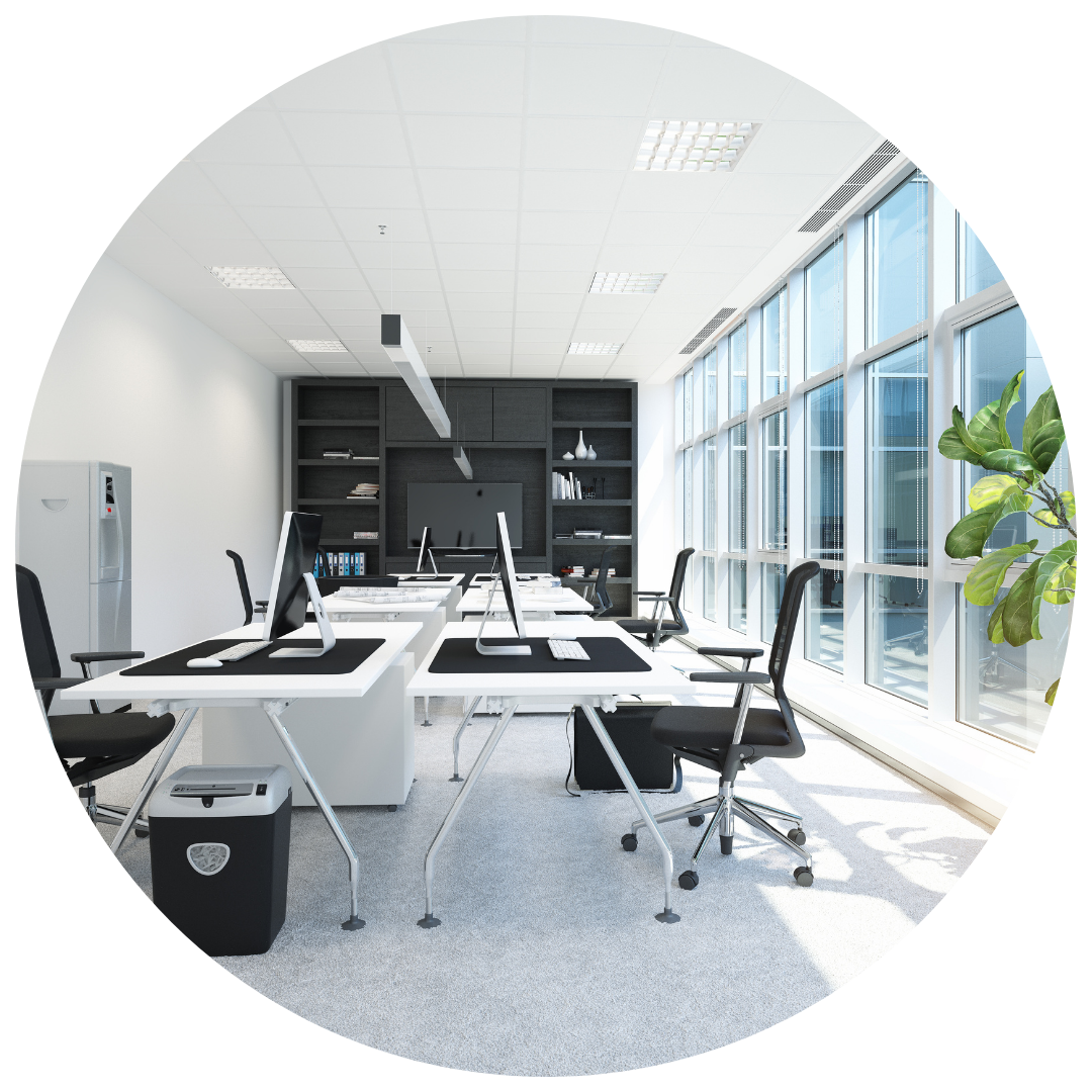 Office furniture, including ergonomic chairs and desks, from Southeast Office Products.